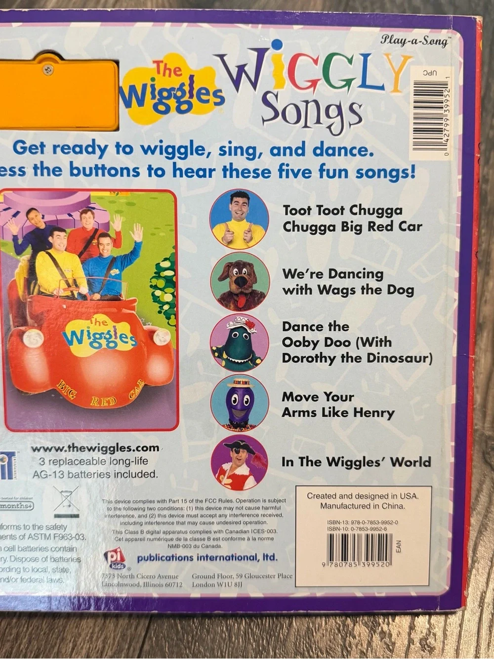 The Wiggles all buttons